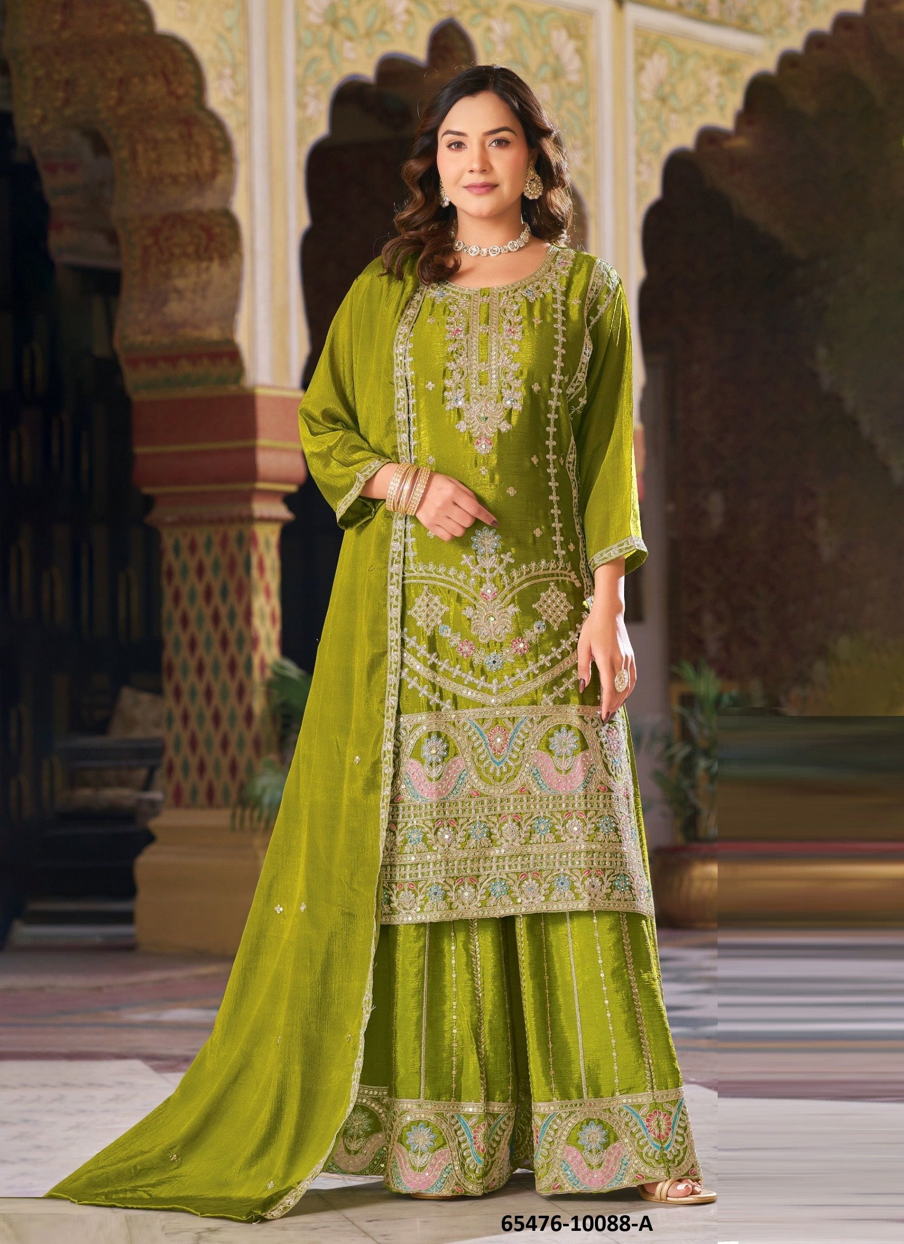 SERIES 10088 - Catalog # 65476 (Set of 4 Readymade Salwar Suits) SERIES 10088 - Catalog # 65476 (Set of 4 Readymade Salwar Suits)