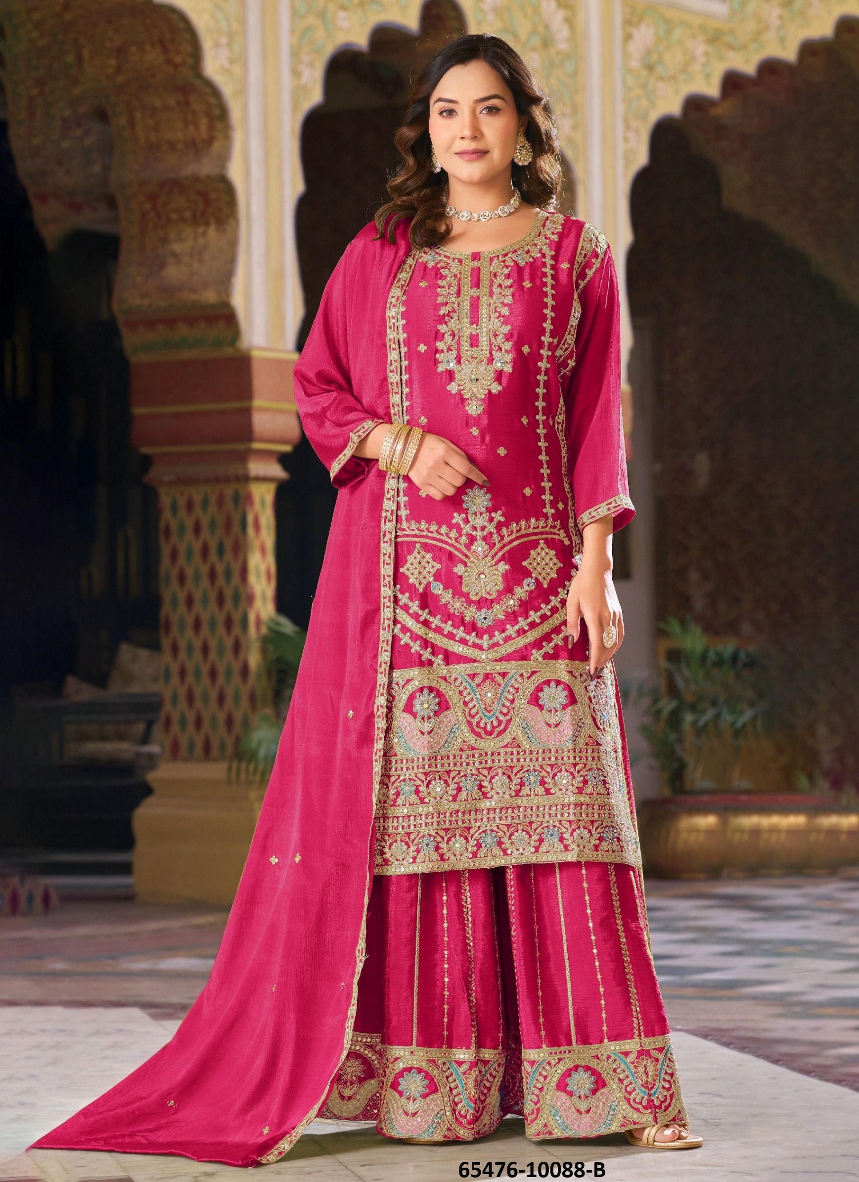 SERIES 10088 - Catalog # 65476 (Set of 4 Readymade Salwar Suits) SERIES 10088 - Catalog # 65476 (Set of 4 Readymade Salwar Suits)