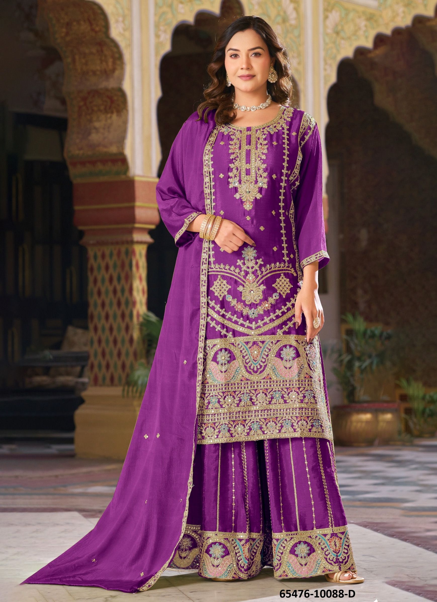 SERIES 10088 - Catalog # 65476 (Set of 4 Readymade Salwar Suits) SERIES 10088 - Catalog # 65476 (Set of 4 Readymade Salwar Suits)