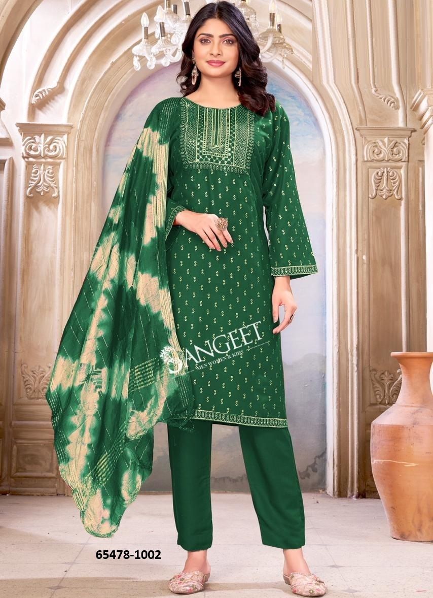 MAHIRA 4 - Catalog # 65478 (Set of 6 Readymade Salwar Suits)