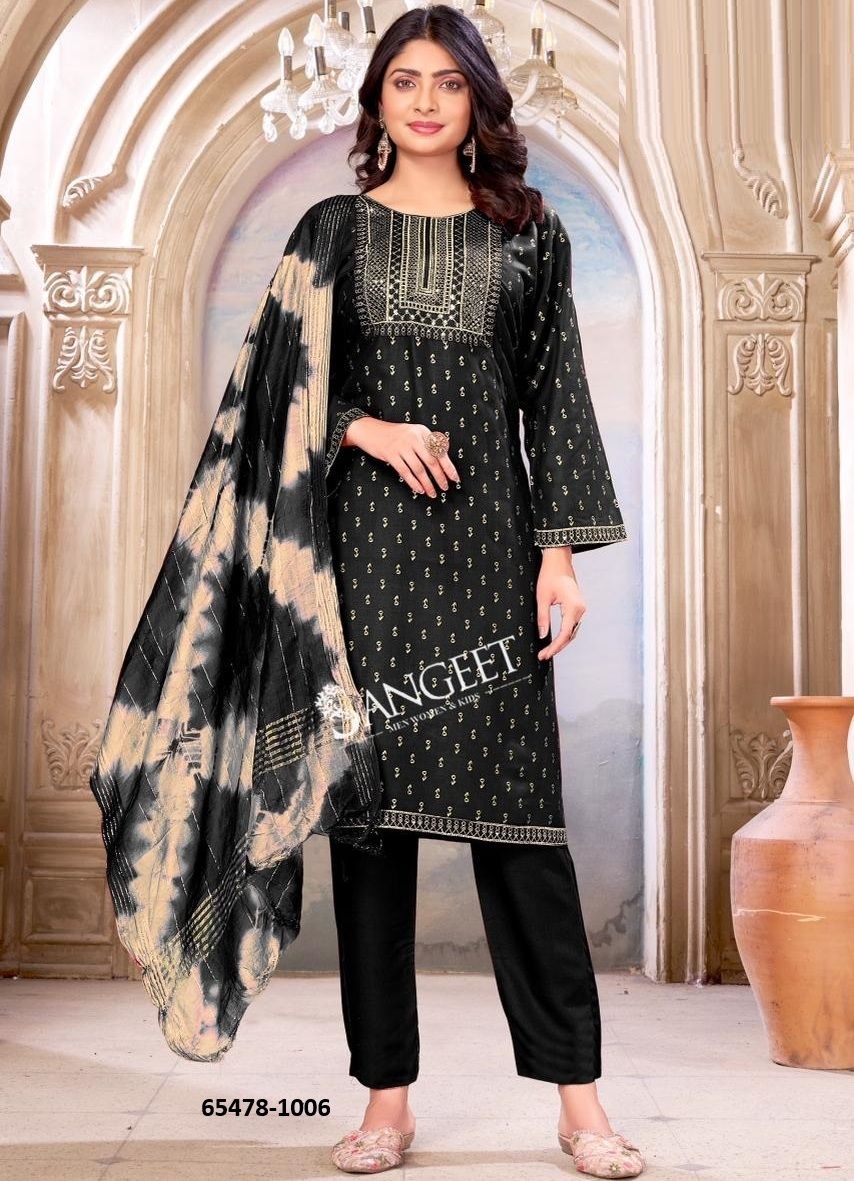 MAHIRA 4 - Catalog # 65478 (Set of 6 Readymade Salwar Suits)