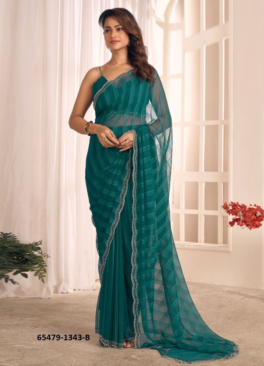 SERIES 1343 - Catalog # 65479 (Set of 5 Sarees) SERIES 1343 - Catalog # 65479 (Set of 5 Sarees)
