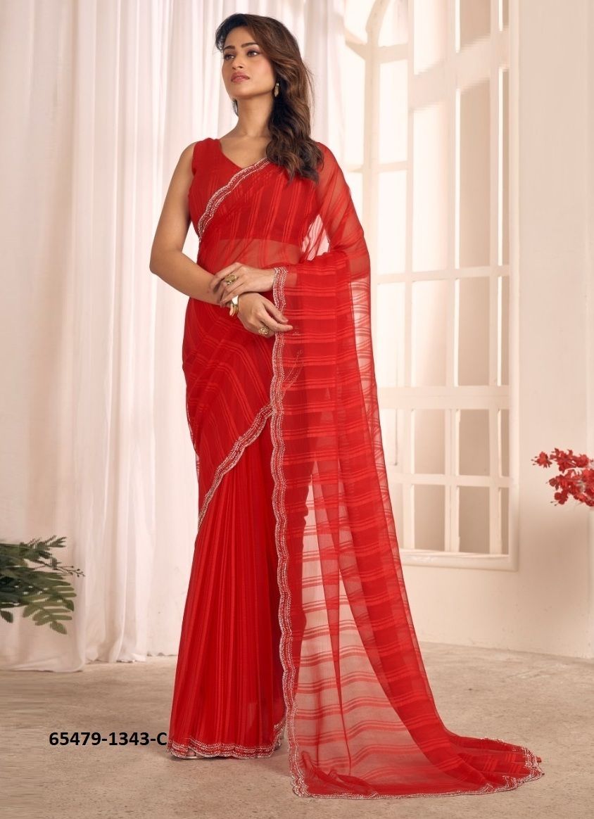 SERIES 1343 - Catalog # 65479 (Set of 5 Sarees) SERIES 1343 - Catalog # 65479 (Set of 5 Sarees)