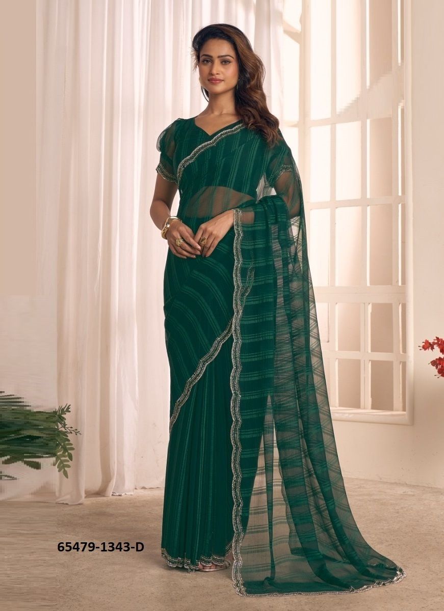 SERIES 1343 - Catalog # 65479 (Set of 5 Sarees) SERIES 1343 - Catalog # 65479 (Set of 5 Sarees)