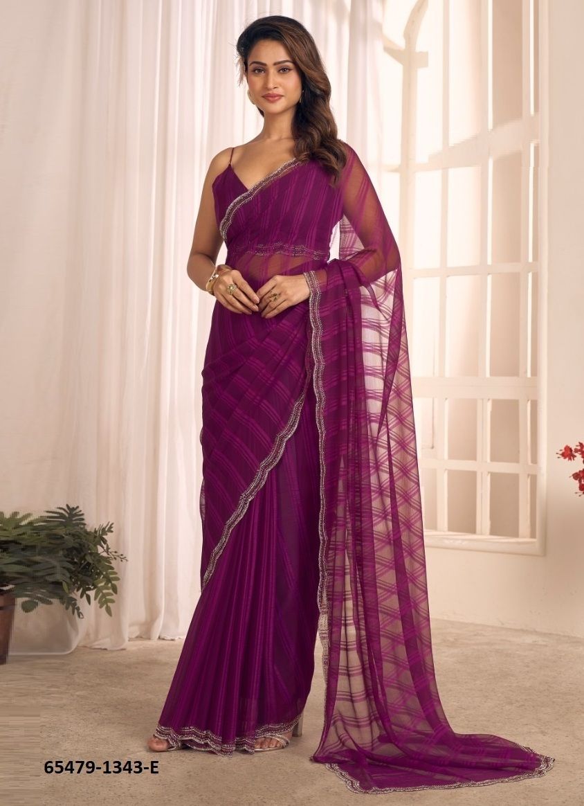 SERIES 1343 - Catalog # 65479 (Set of 5 Sarees) SERIES 1343 - Catalog # 65479 (Set of 5 Sarees)