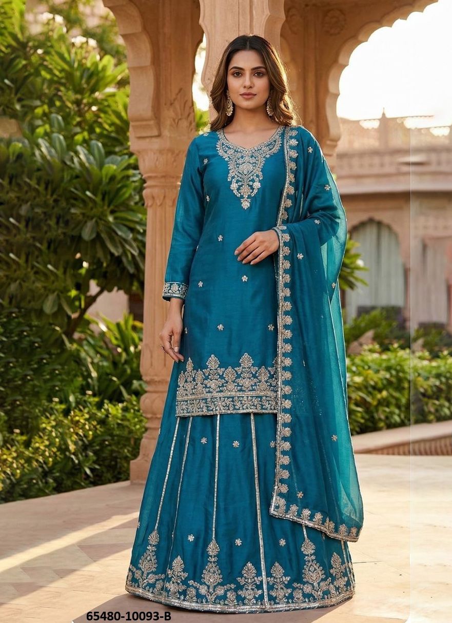 SERIES 10093 - Catalog # 65480 (Set of 4 Readymade Salwar Suits) SERIES 10093 - Catalog # 65480 (Set of 4 Readymade Salwar Suits)
