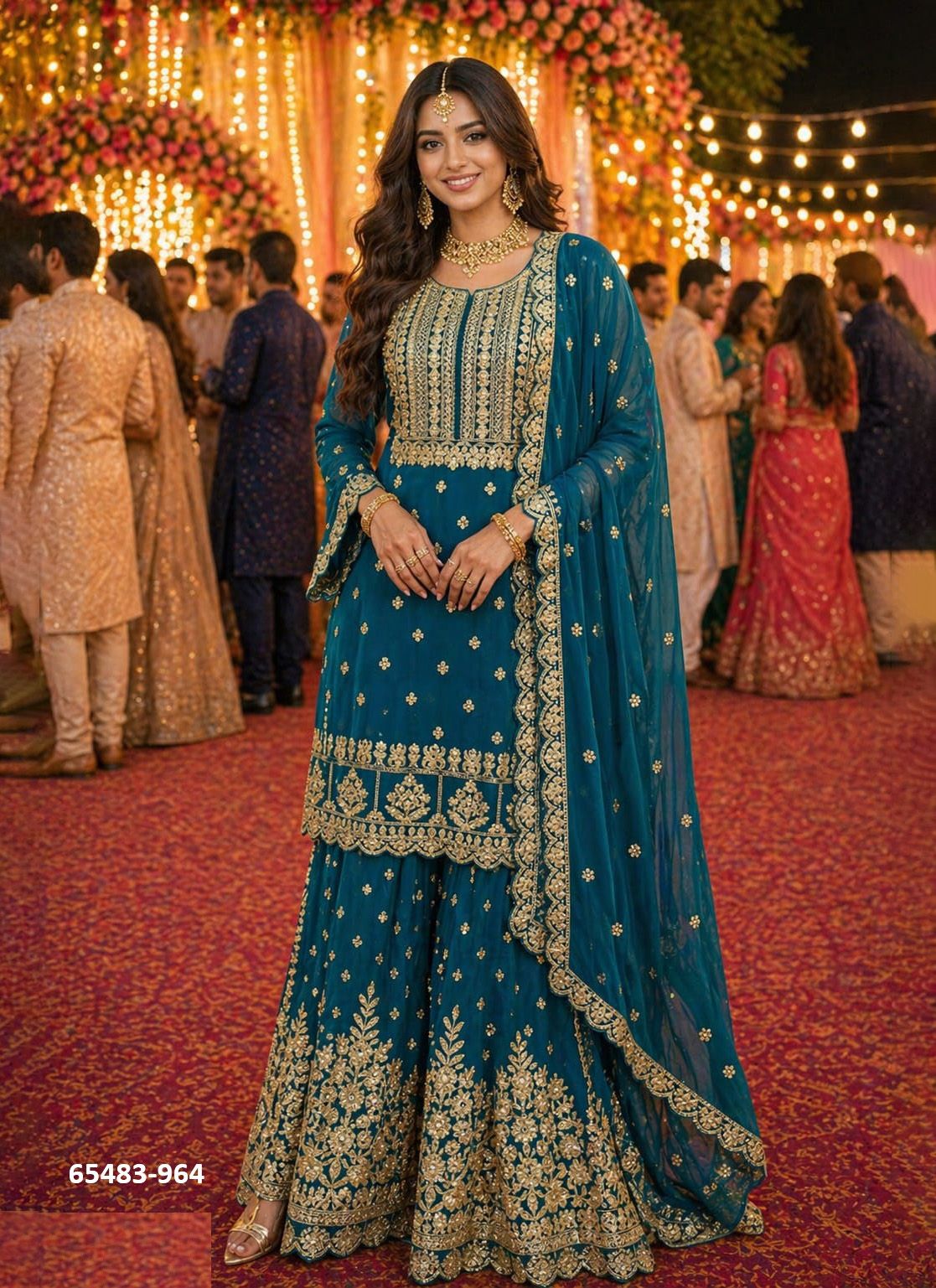 HIMA - Catalog # 65483 (Set of 3 Readymade Salwar Suits) HIMA - Catalog # 65483 (Set of 3 Readymade Salwar Suits)