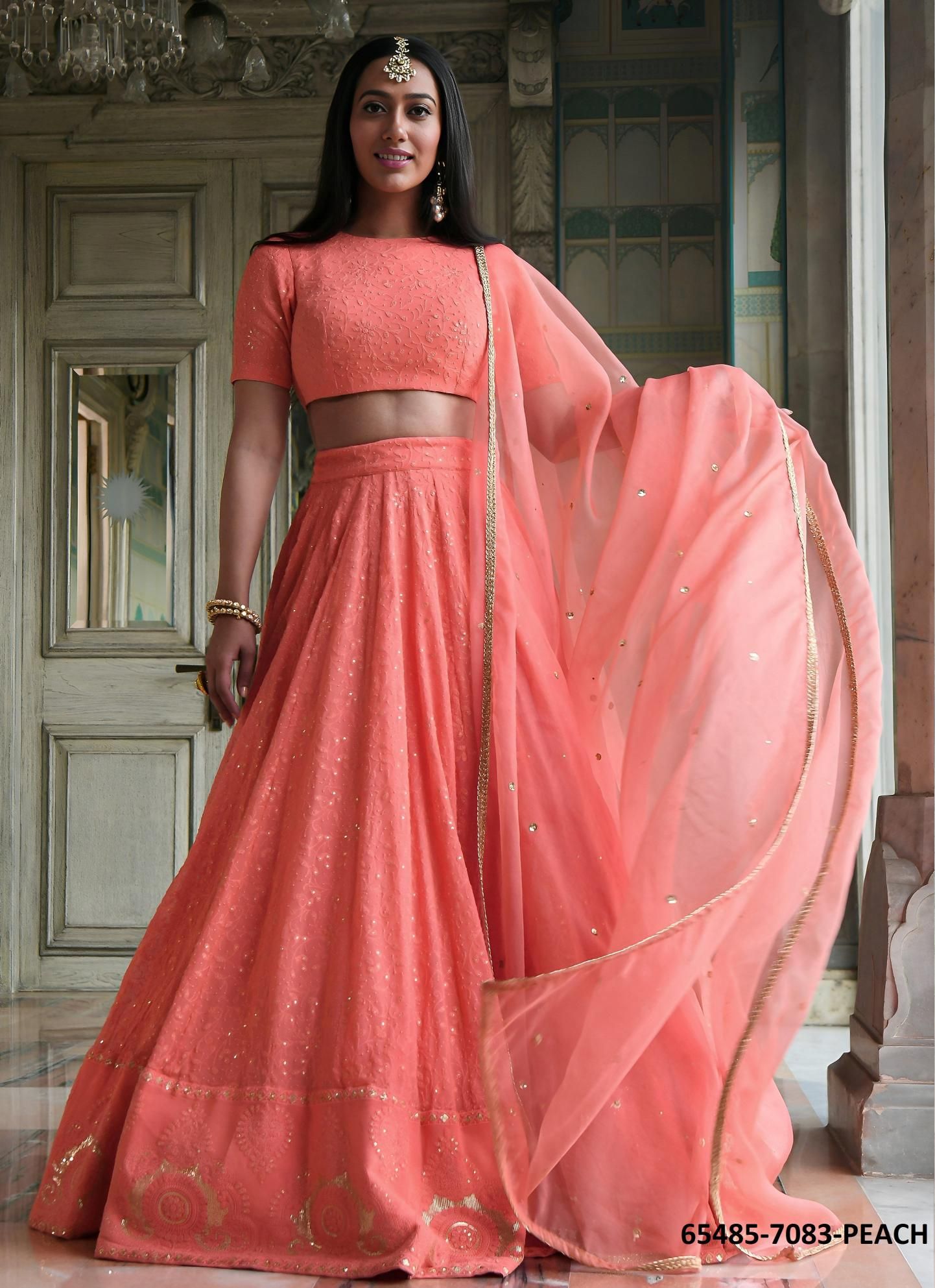 VOLUME 34 - Catalog # 65485 (Set of 10 Semi-Stitched Lehengas) VOLUME 34 - Catalog # 65485 (Set of 10 Semi-Stitched Lehengas)