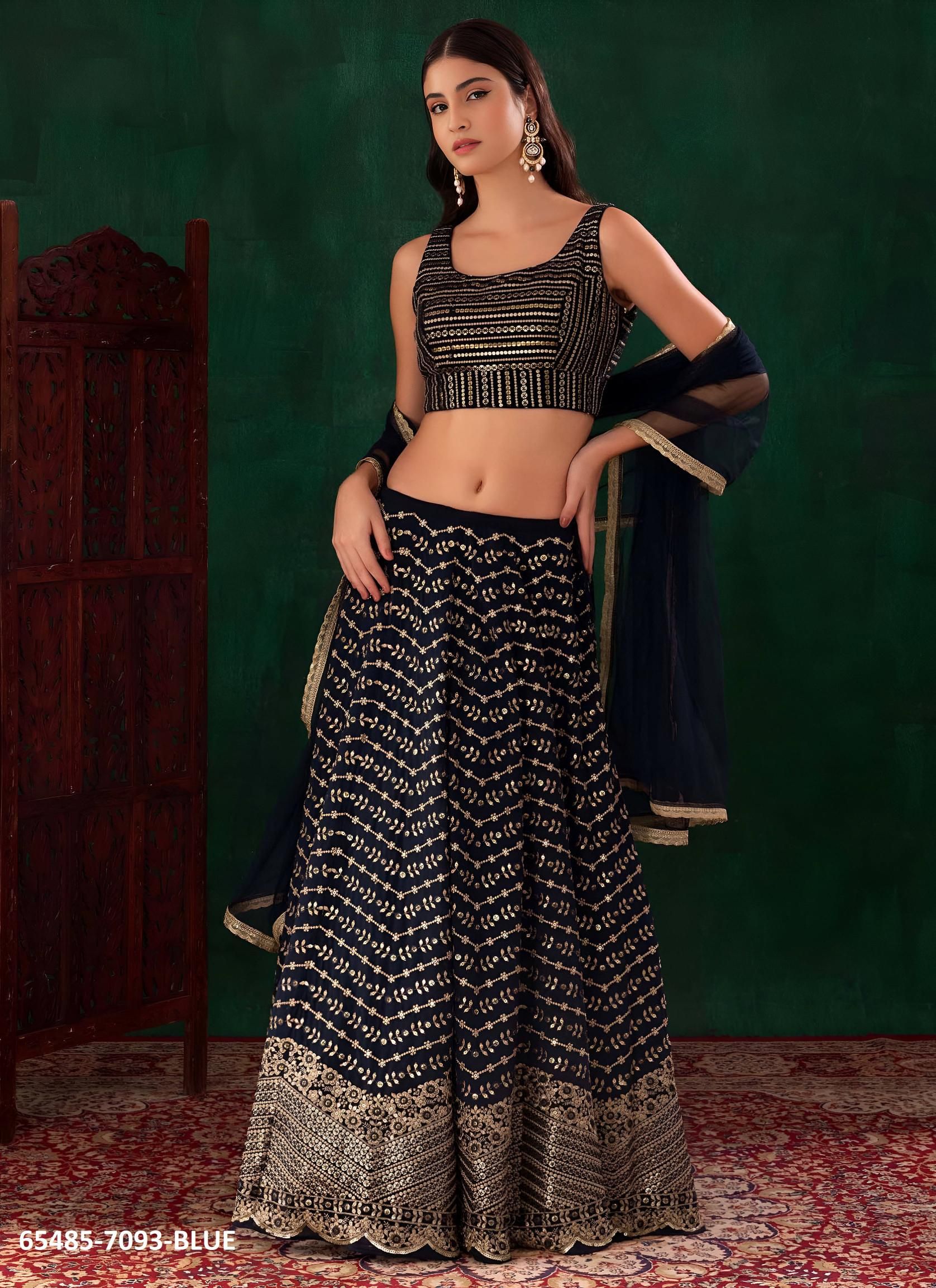 VOLUME 34 - Catalog # 65485 (Set of 10 Semi-Stitched Lehengas) VOLUME 34 - Catalog # 65485 (Set of 10 Semi-Stitched Lehengas)