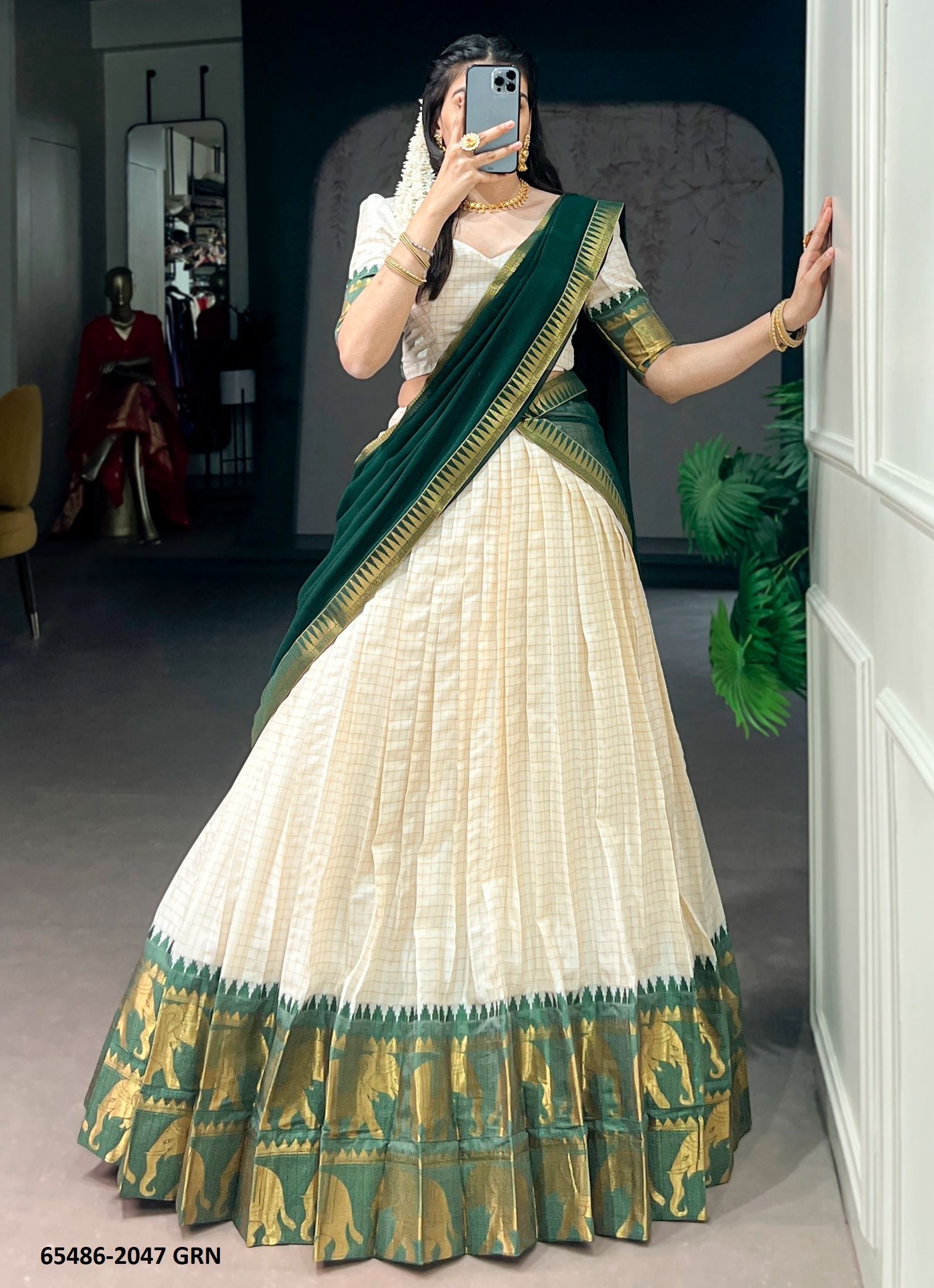 SERIES 2047 - Catalog # 65486 (Set of 5 Semi-Stitched Lehengas) SERIES 2047 - Catalog # 65486 (Set of 5 Semi-Stitched Lehengas)