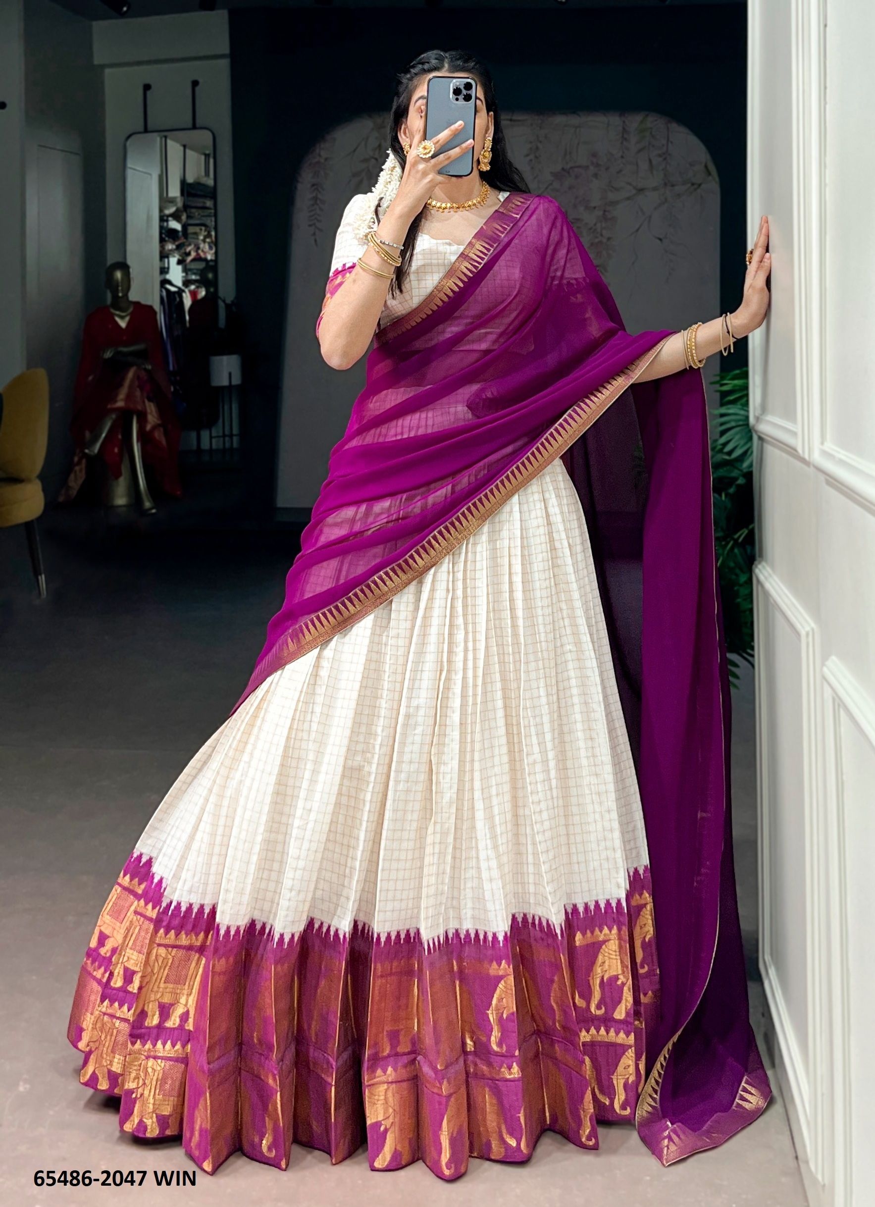 SERIES 2047 - Catalog # 65486 (Set of 5 Semi-Stitched Lehengas) SERIES 2047 - Catalog # 65486 (Set of 5 Semi-Stitched Lehengas)