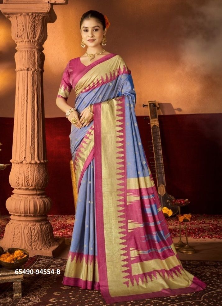 CHAAYA SILK - Catalog # 65490 (Set of 6 Sarees) CHAAYA SILK - Catalog # 65490 (Set of 6 Sarees)