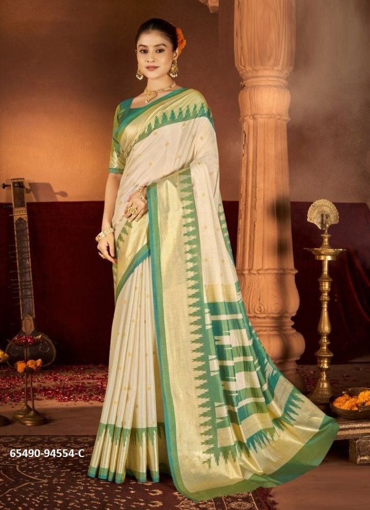 CHAAYA SILK - Catalog # 65490 (Set of 6 Sarees) CHAAYA SILK - Catalog # 65490 (Set of 6 Sarees)