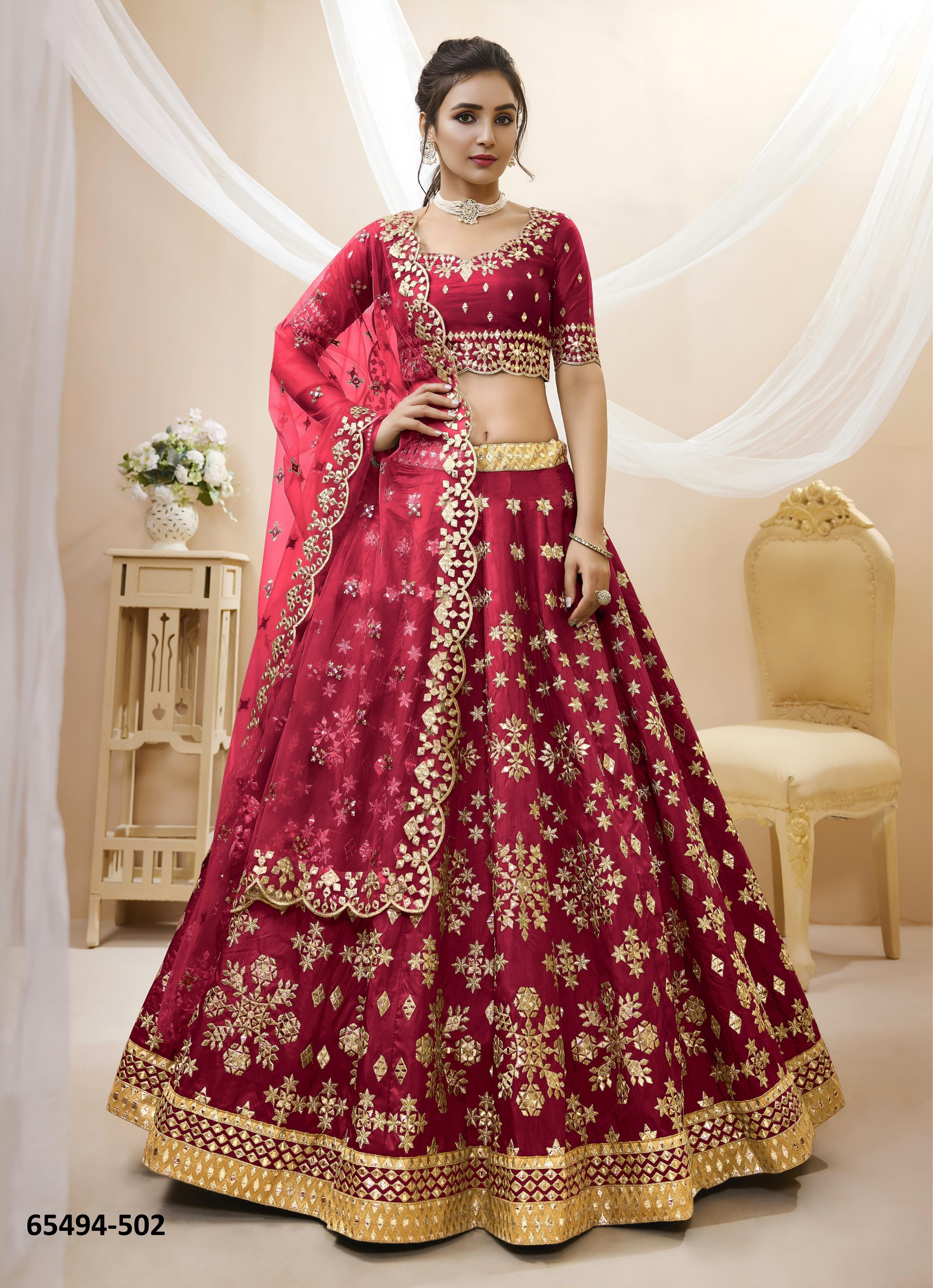 ANGELIC 1 - Catalog # 65494 (Set of 6 Semi-Stitched Lehengas) ANGELIC 1 - Catalog # 65494 (Set of 6 Semi-Stitched Lehengas)