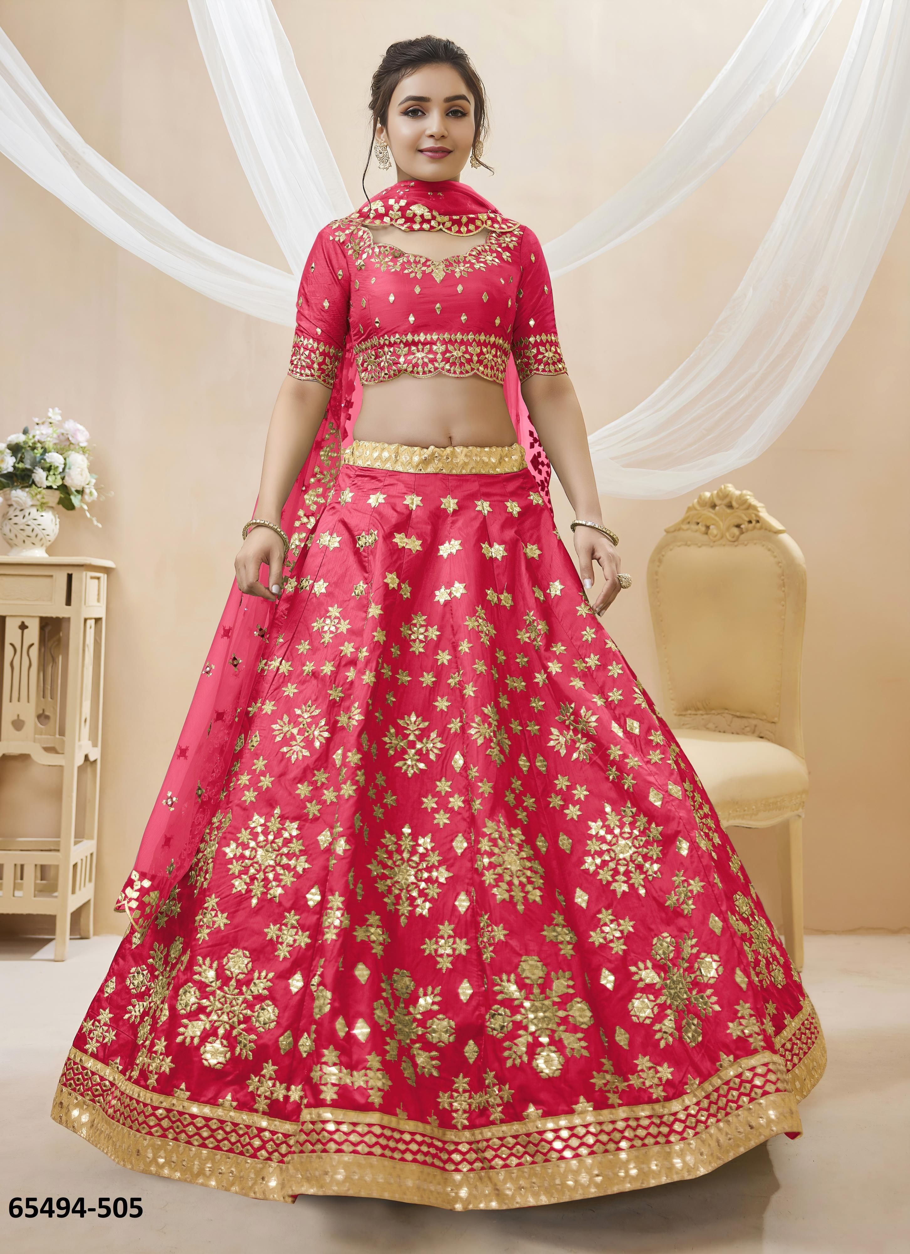 ANGELIC 1 - Catalog # 65494 (Set of 6 Semi-Stitched Lehengas) ANGELIC 1 - Catalog # 65494 (Set of 6 Semi-Stitched Lehengas)