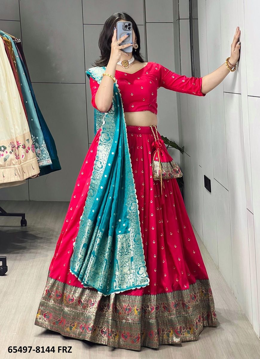 VARNIKA SERIES 8144 - Catalog # 65497 (Set of 2 Semi-Stitched Lehengas) VARNIKA SERIES 8144 - Catalog # 65497 (Set of 2 Semi-Stitched Lehengas)
