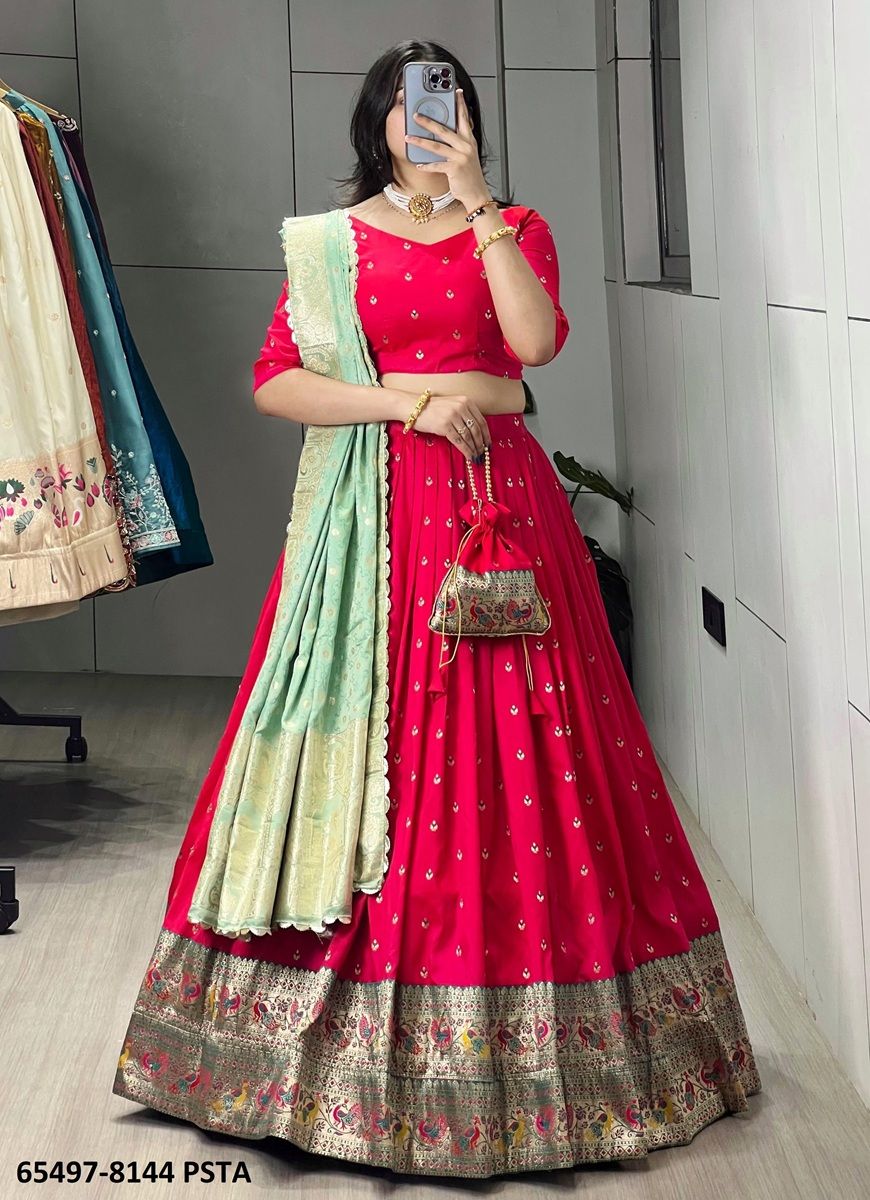 VARNIKA SERIES 8144 - Catalog # 65497 (Set of 2 Semi-Stitched Lehengas) VARNIKA SERIES 8144 - Catalog # 65497 (Set of 2 Semi-Stitched Lehengas)