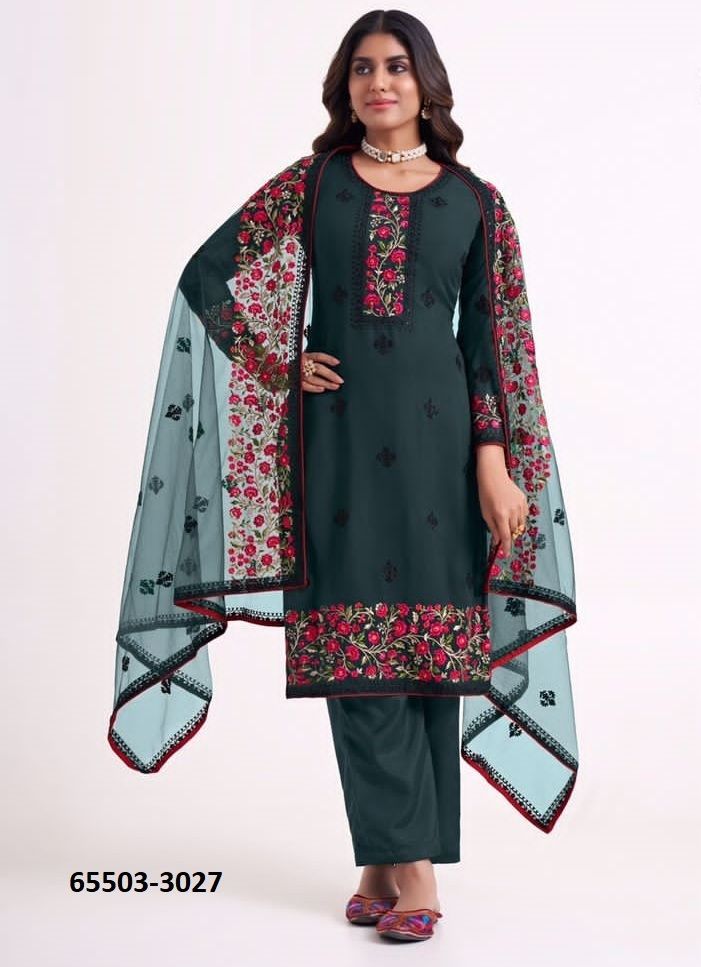 ALMORA 7 - Catalog # 65503 (Set of 2 Semi-Stitched / Un-Stitched Suits)