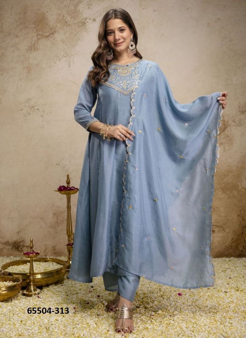 SERIES 312 - Catalog # 65504 (Set of 5 Readymade Salwar Suits) SERIES 312 - Catalog # 65504 (Set of 5 Readymade Salwar Suits)