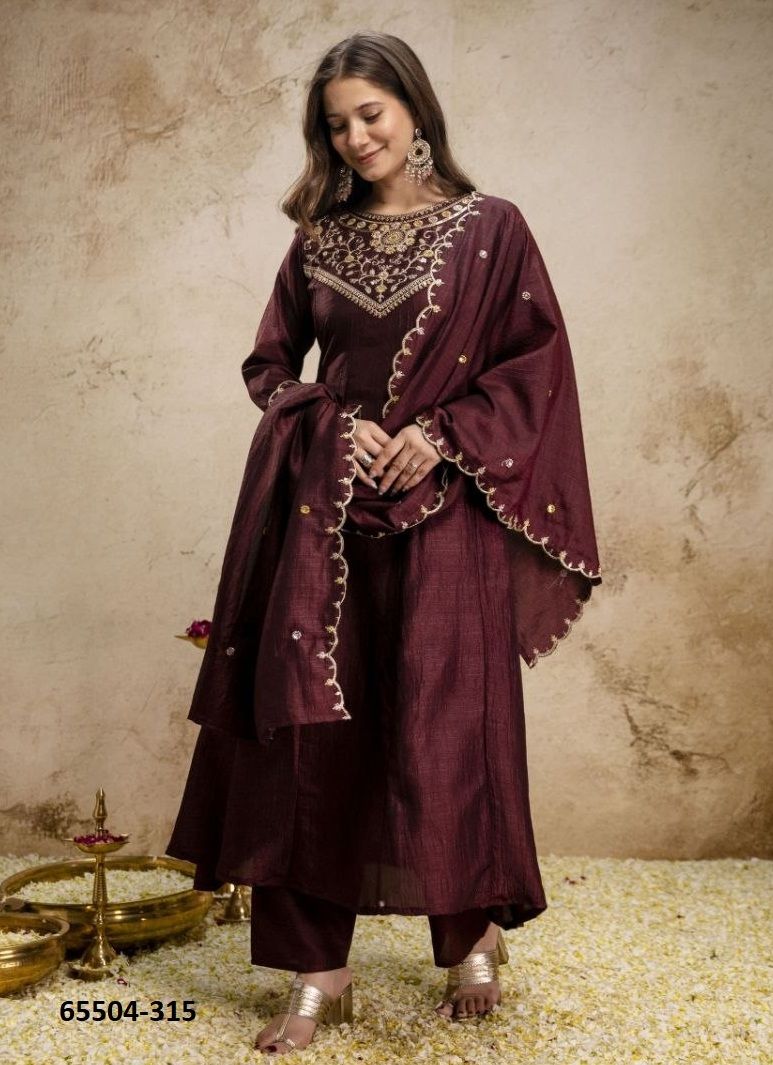 SERIES 312 - Catalog # 65504 (Set of 5 Readymade Salwar Suits) SERIES 312 - Catalog # 65504 (Set of 5 Readymade Salwar Suits)