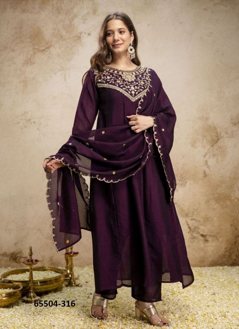 SERIES 312 - Catalog # 65504 (Set of 5 Readymade Salwar Suits) SERIES 312 - Catalog # 65504 (Set of 5 Readymade Salwar Suits)