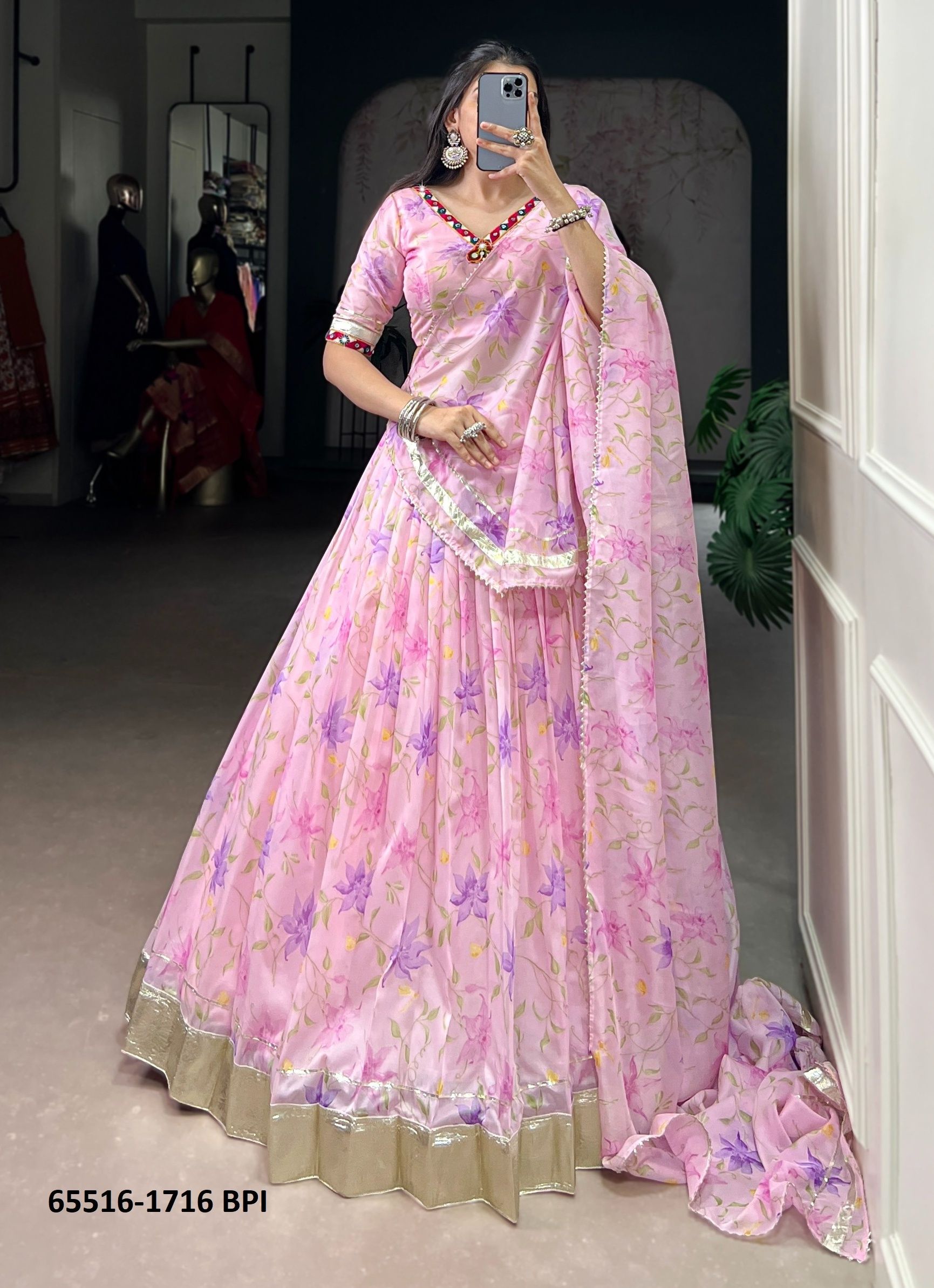 SERIES 1716 - Catalog # 65516 (Set of 4 Readymade Lehengas) SERIES 1716 - Catalog # 65516 (Set of 4 Readymade Lehengas)