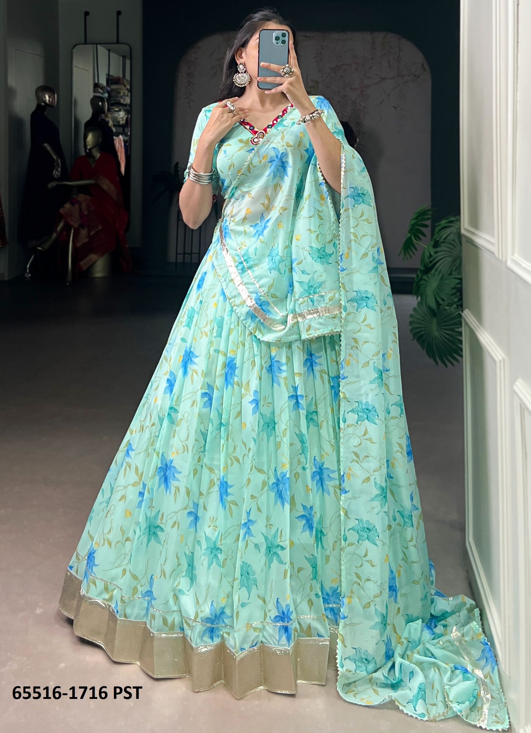 SERIES 1716 - Catalog # 65516 (Set of 4 Readymade Lehengas) SERIES 1716 - Catalog # 65516 (Set of 4 Readymade Lehengas)