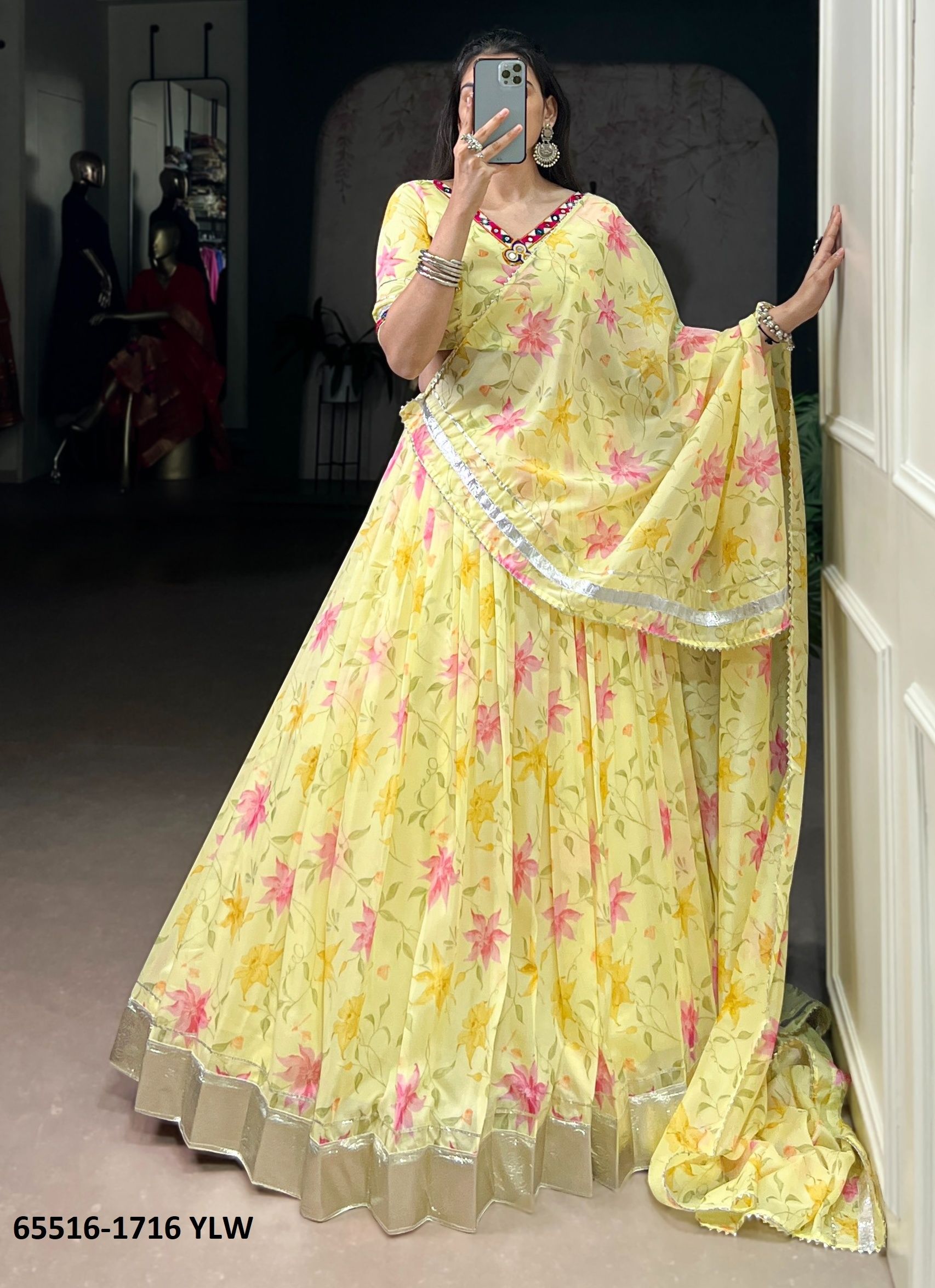 SERIES 1716 - Catalog # 65516 (Set of 4 Readymade Lehengas) SERIES 1716 - Catalog # 65516 (Set of 4 Readymade Lehengas)