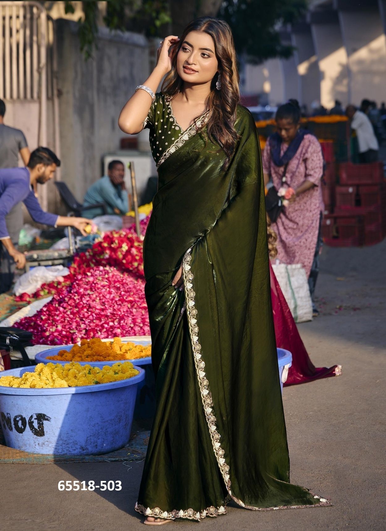 AURIKA 5 - Catalog # 65518 (Set of 6 Sarees) AURIKA 5 - Catalog # 65518 (Set of 6 Sarees)