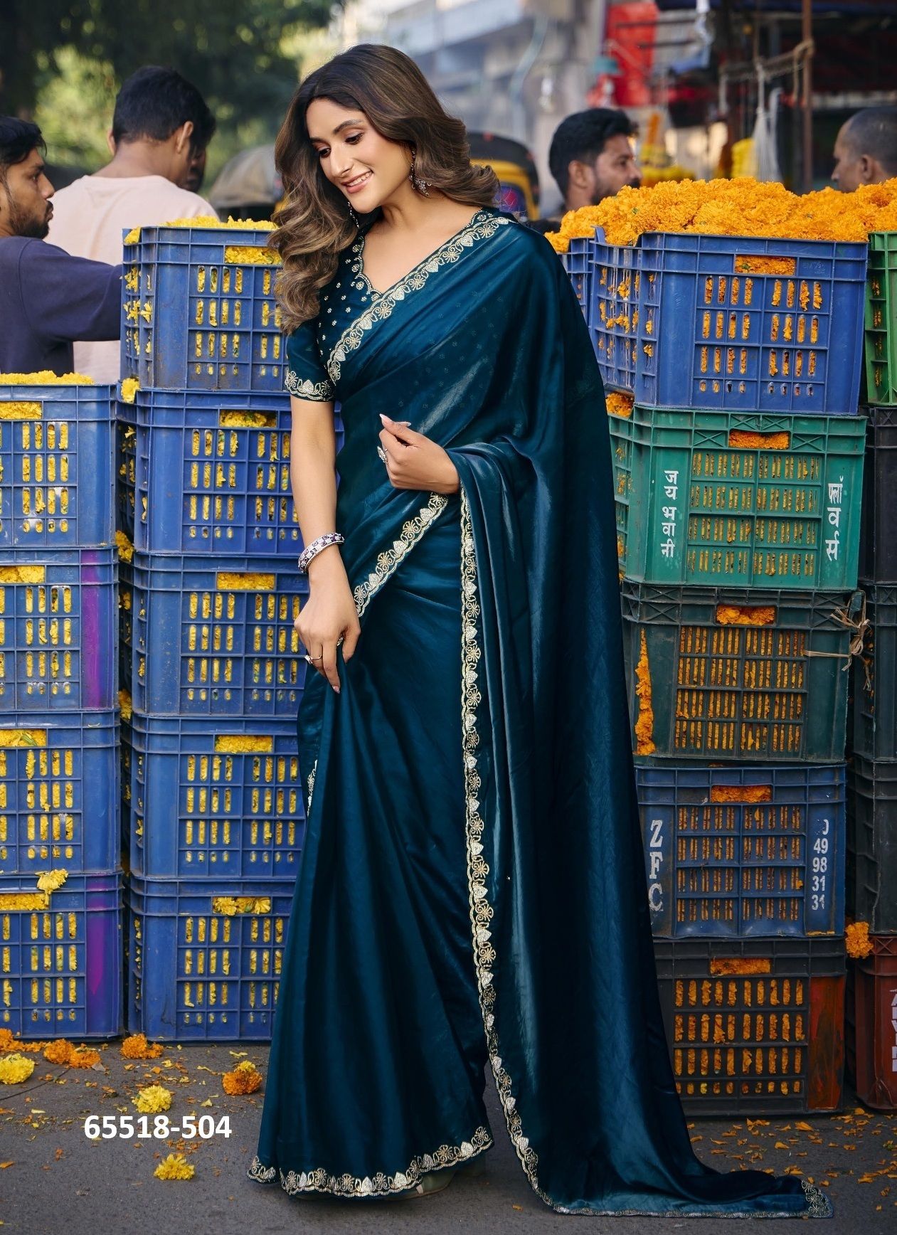 AURIKA 5 - Catalog # 65518 (Set of 6 Sarees) AURIKA 5 - Catalog # 65518 (Set of 6 Sarees)