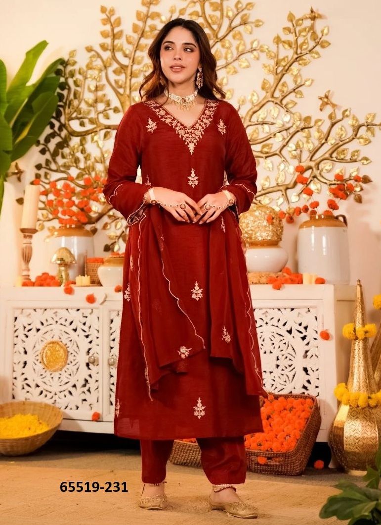 SERIES 231 - Catalog # 65519 (Set of 3 Readymade Salwar Suits) SERIES 231 - Catalog # 65519 (Set of 3 Readymade Salwar Suits)