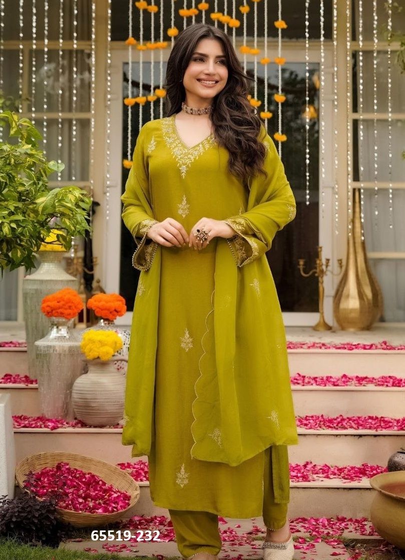 SERIES 231 - Catalog # 65519 (Set of 3 Readymade Salwar Suits) SERIES 231 - Catalog # 65519 (Set of 3 Readymade Salwar Suits)
