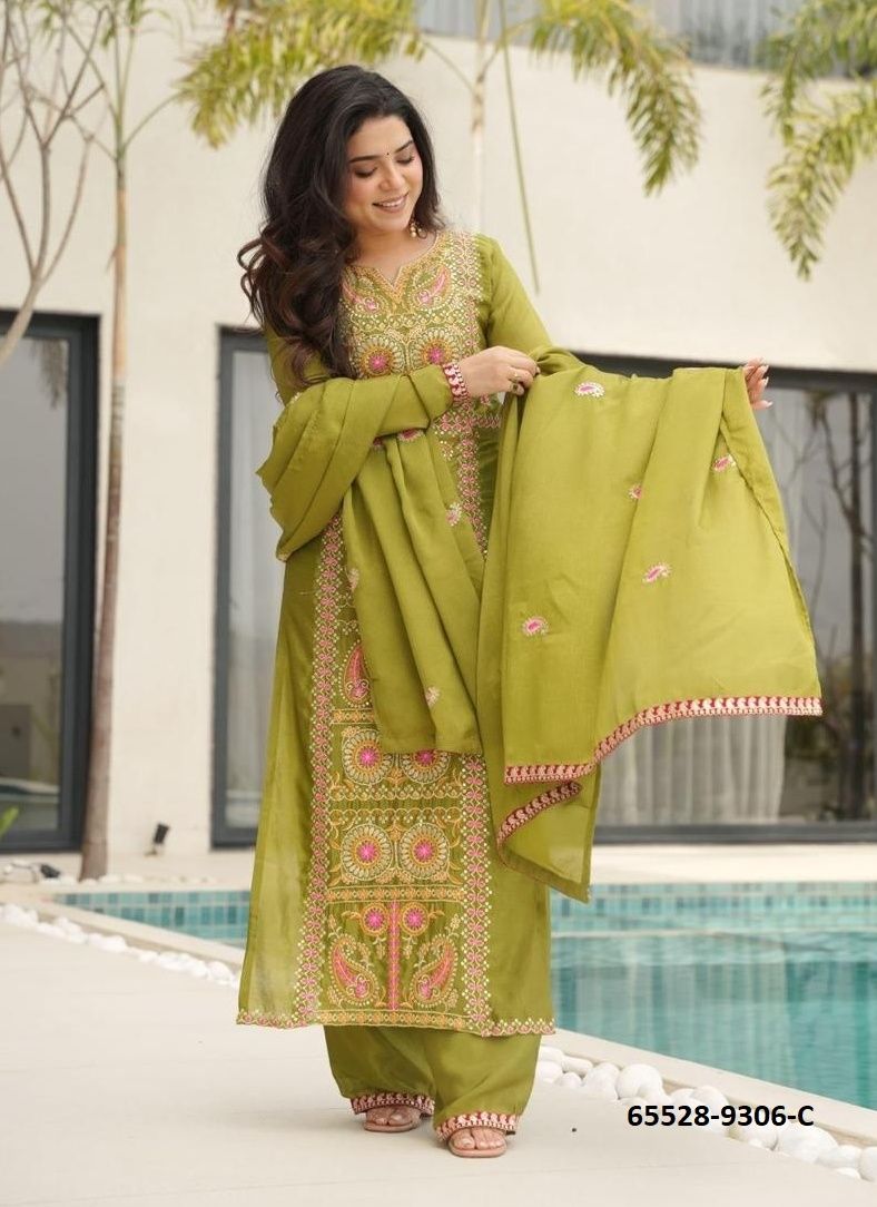 SERIES 9306 - Catalog # 65528 (Set of 3 Readymade Salwar Suits) SERIES 9306 - Catalog # 65528 (Set of 3 Readymade Salwar Suits)