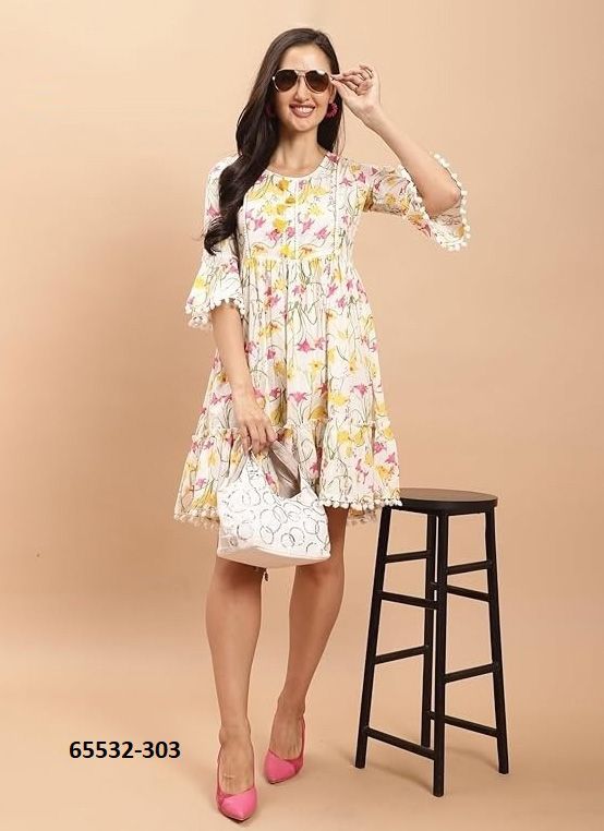 MAXI SERIES 301 - Catalog # 65532 (Set of 6 Readymade Women's Kurtis / Tops) MAXI SERIES 301 - Catalog # 65532 (Set of 6 Readymade Women's Kurtis / Tops)