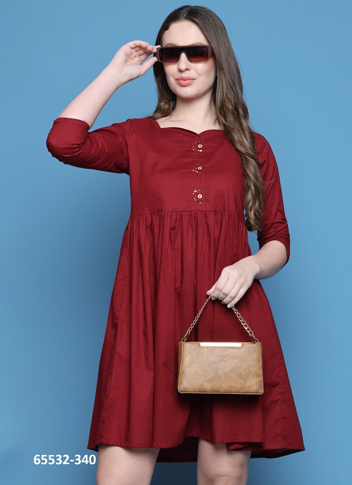 MAXI SERIES 301 - Catalog # 65532 (Set of 6 Readymade Women's Kurtis / Tops) MAXI SERIES 301 - Catalog # 65532 (Set of 6 Readymade Women's Kurtis / Tops)