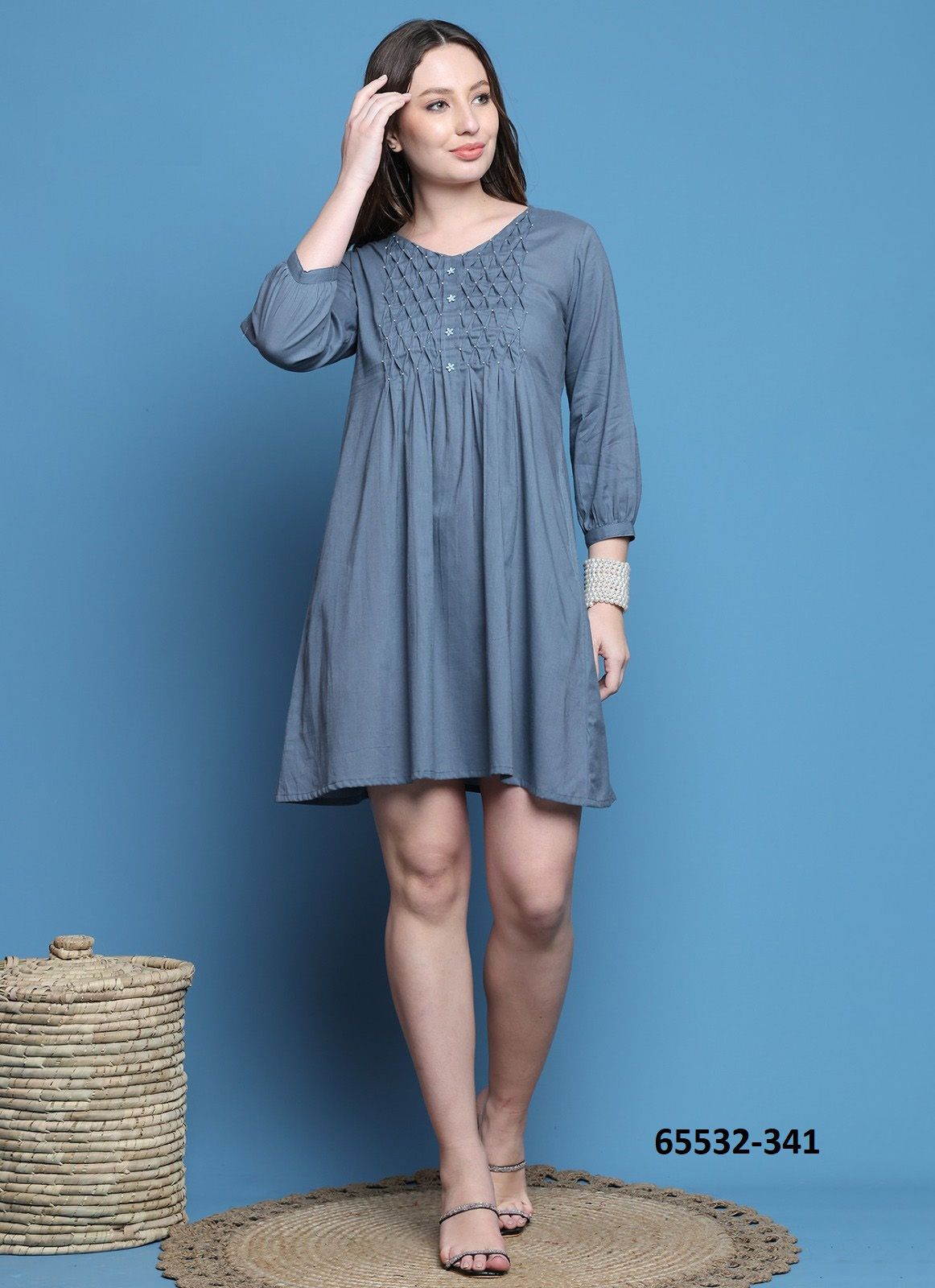 MAXI SERIES 301 - Catalog # 65532 (Set of 6 Readymade Women's Kurtis / Tops) MAXI SERIES 301 - Catalog # 65532 (Set of 6 Readymade Women's Kurtis / Tops)
