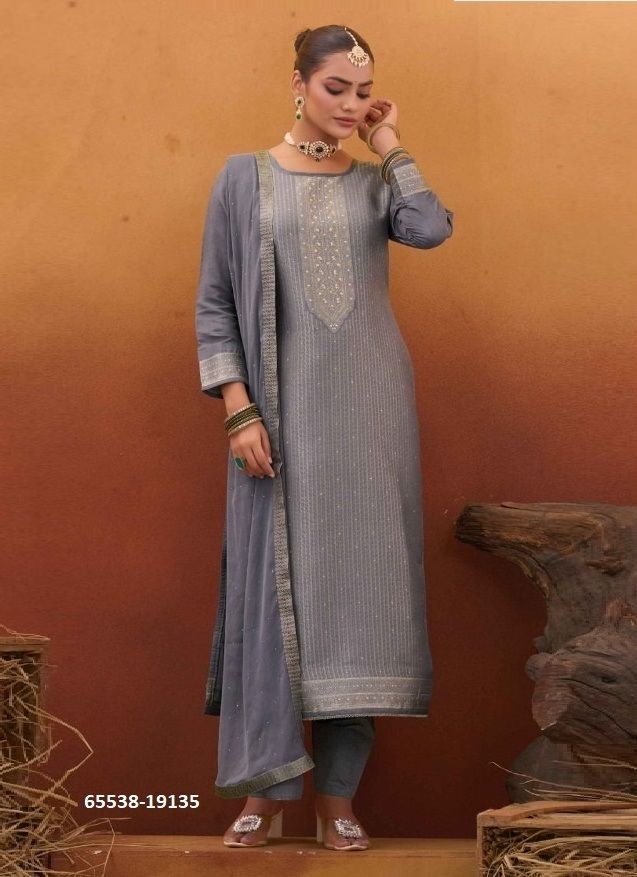 KOYAL 9 - Catalog # 65538 (Set of 6 Semi-Stitched / Un-Stitched Suits)