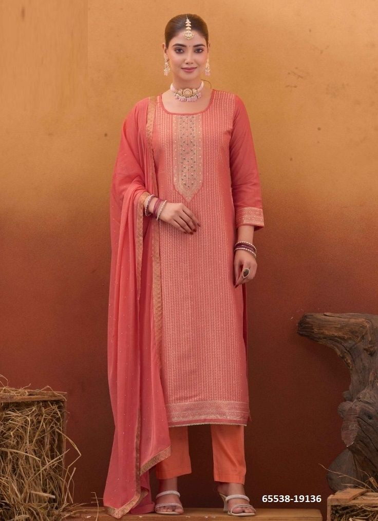 KOYAL 9 - Catalog # 65538 (Set of 6 Semi-Stitched / Un-Stitched Suits)