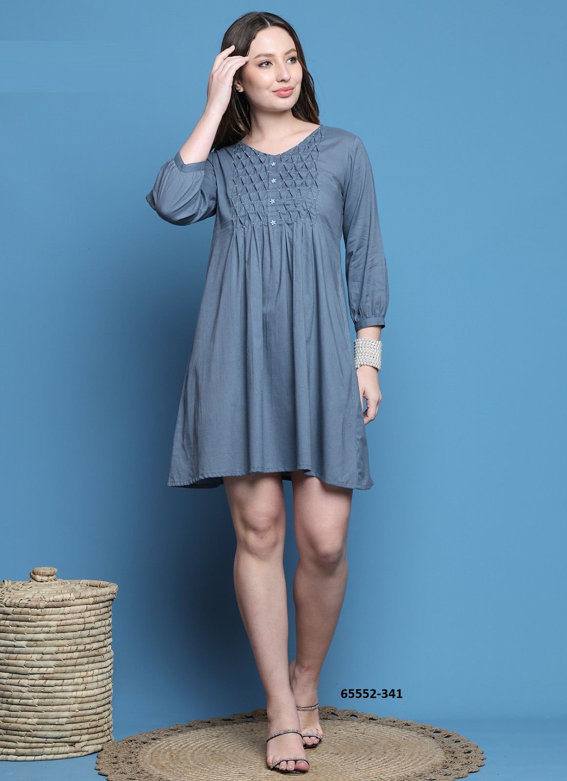 SERIES 301 - Catalog # 65552 (Set of 6 Readymade Women's Kurtis / Tops)