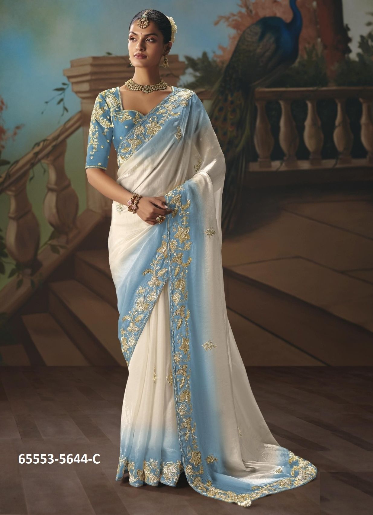 SERIES 5644 - Catalog # 65553 (Set of 7 Sarees)