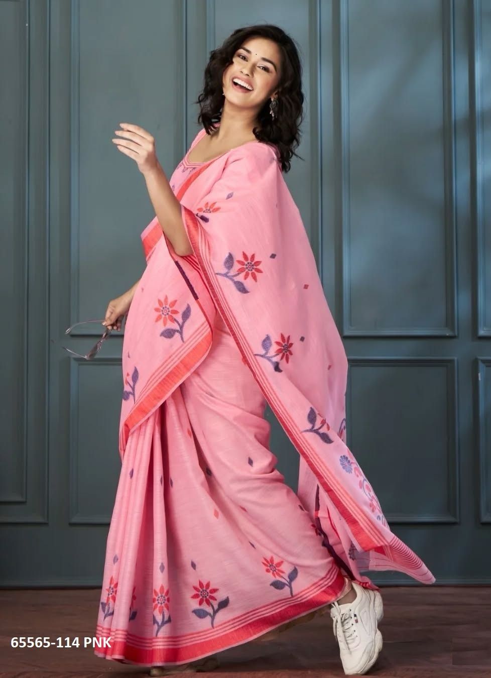 SERIES 114 - Catalog # 65565 (Set of 5 Sarees) SERIES 114 - Catalog # 65565 (Set of 5 Sarees)