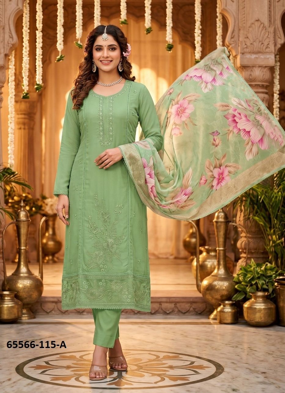 ROOHAA 15 - Catalog # 65566 (Set of 3 Readymade Salwar Suits) ROOHAA 15 - Catalog # 65566 (Set of 3 Readymade Salwar Suits)