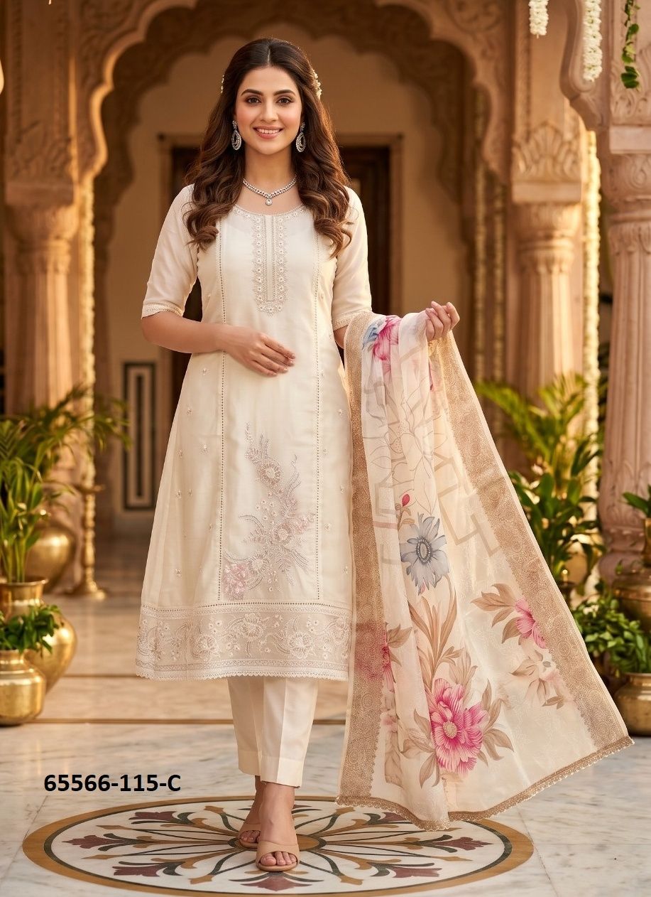 ROOHAA 15 - Catalog # 65566 (Set of 3 Readymade Salwar Suits) ROOHAA 15 - Catalog # 65566 (Set of 3 Readymade Salwar Suits)