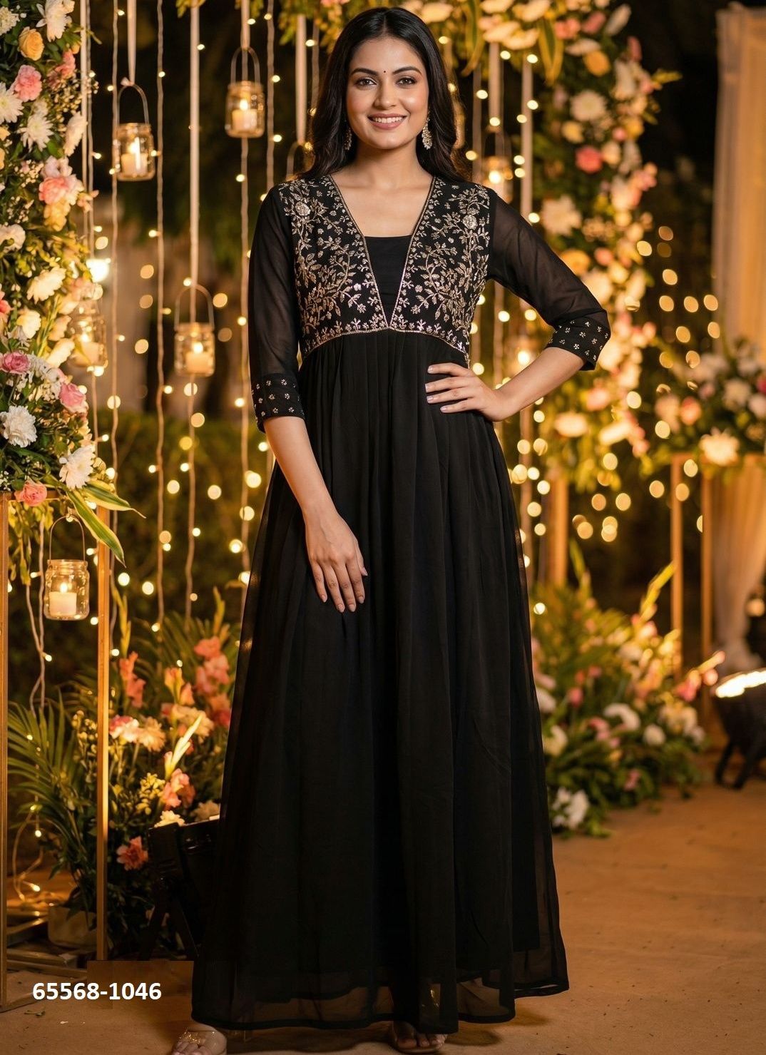 AMAYRA - Catalog # 65568 (Set of 7 Readymade Gowns) AMAYRA - Catalog # 65568 (Set of 7 Readymade Gowns)