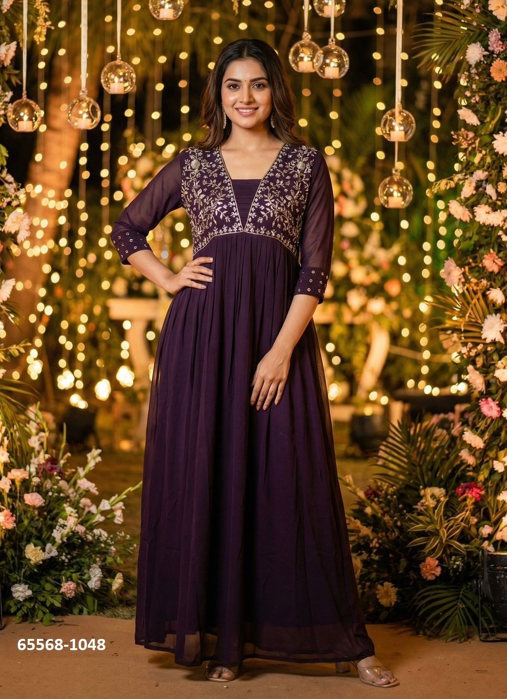 AMAYRA - Catalog # 65568 (Set of 7 Readymade Gowns) AMAYRA - Catalog # 65568 (Set of 7 Readymade Gowns)