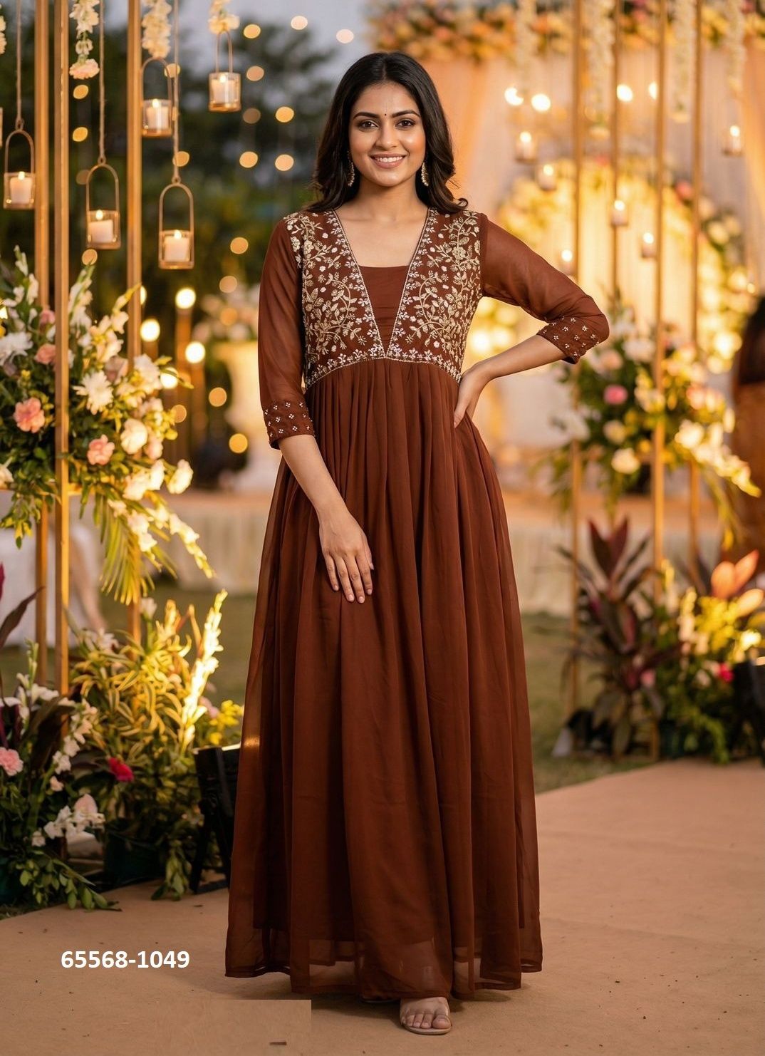 AMAYRA - Catalog # 65568 (Set of 7 Readymade Gowns) AMAYRA - Catalog # 65568 (Set of 7 Readymade Gowns)