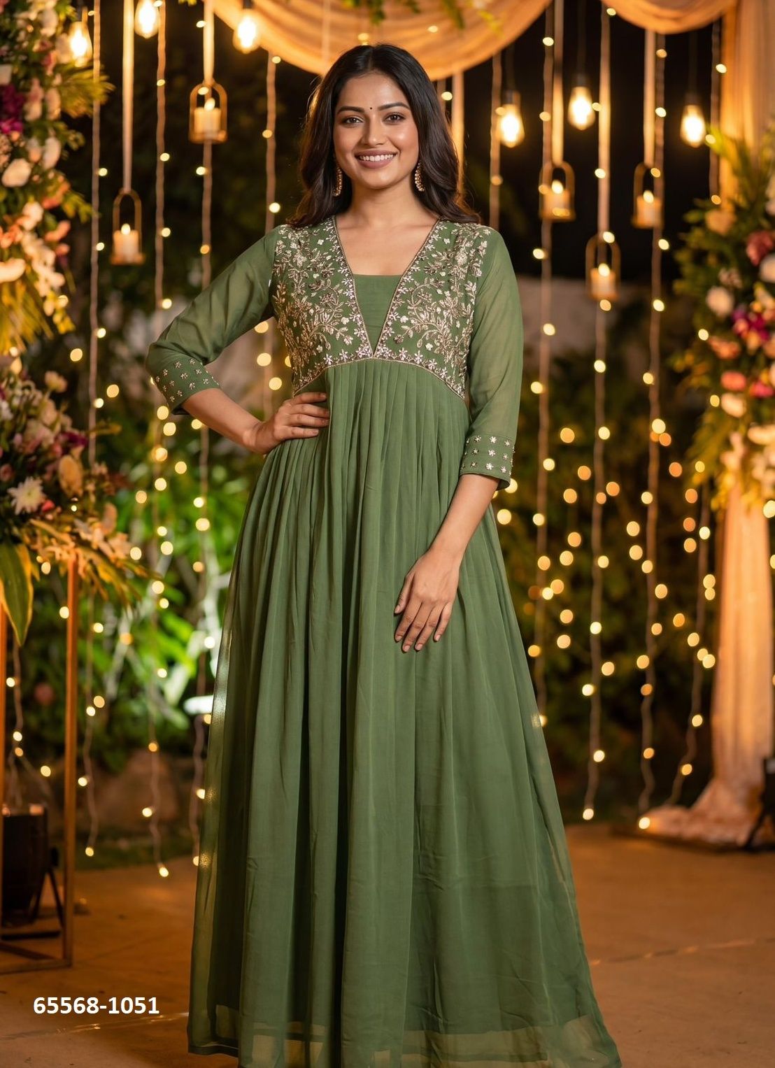 AMAYRA - Catalog # 65568 (Set of 7 Readymade Gowns) AMAYRA - Catalog # 65568 (Set of 7 Readymade Gowns)