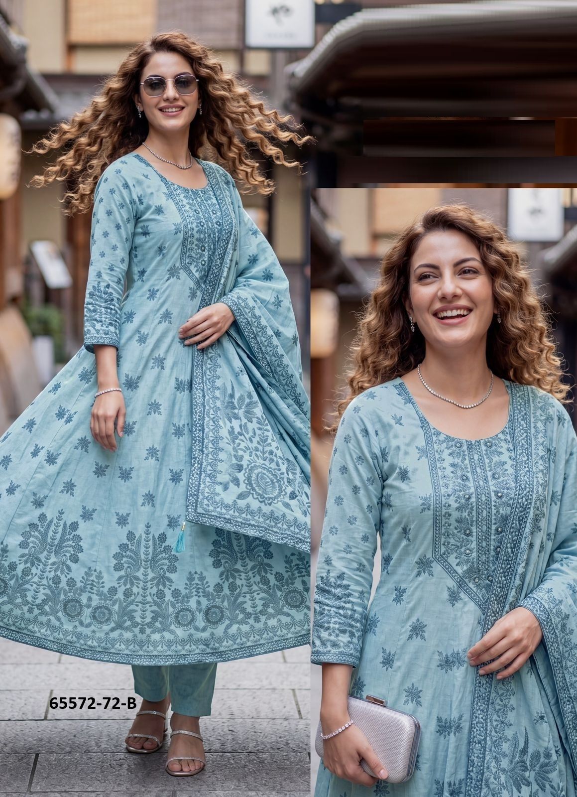 SERIES P72 - Catalog # 65572 (Set of 4 SIZE-SETS [Readymade Salwar Suits])