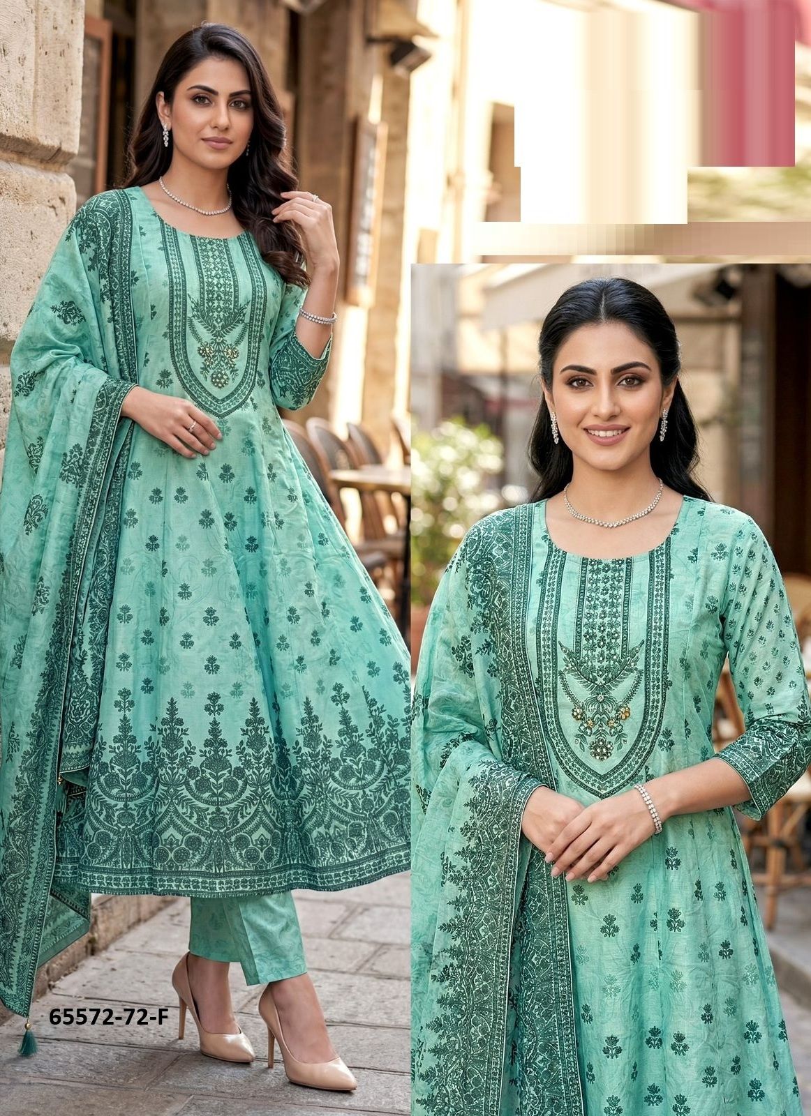 SERIES P72 - Catalog # 65572 (Set of 4 SIZE-SETS [Readymade Salwar Suits])