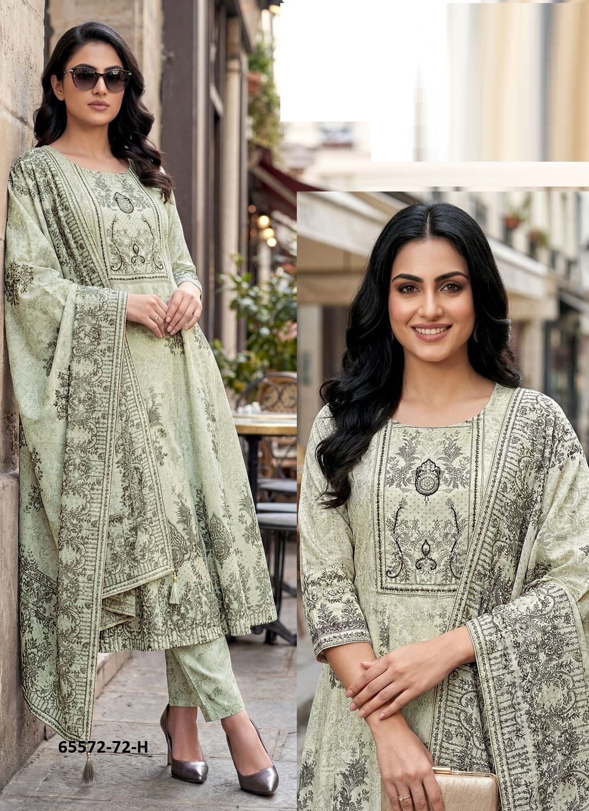 SERIES P72 - Catalog # 65572 (Set of 4 SIZE-SETS [Readymade Salwar Suits])